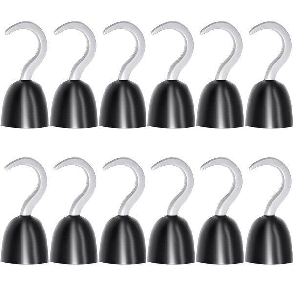 Haconba 12 Pieces Pirate Hooks Captain Hook Plastic Hand Hook for Halloween Decoration Pirate Theme Party Costume Accessory Cosplay Party Supplies