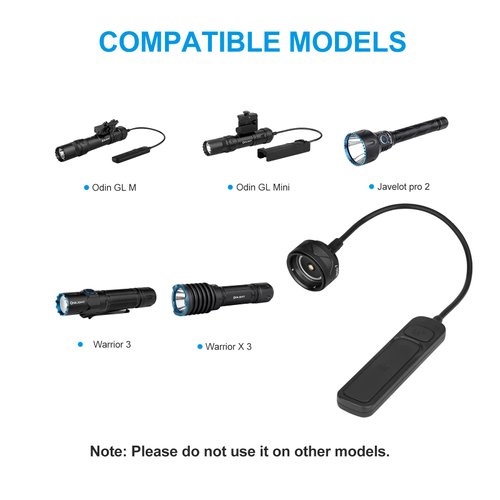OLIGHT SROD-7 Magnetic Remote Pressure Switch for Odin GL M, Odin GL Mini, Warrior 3, Warrior X 3, Warrior X 4, Warrior 3S, Javelot pro 2 (Not Compatible with Odin and Odin Mini) (Black)