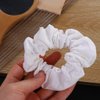 Leadigol 4 Pcs Ribbon Bow Hair Ties, Hair Scrunchies with Bow Women Bowknot Ponytail Holder Ribbons Tassel Hair Ropes Satin Ribbons Hair Ties for Women