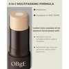OBgE Natural Cover Foundation #23 (Beige, 0.5oz)- Stick Foundation with Brush for Flawless Skin Tone Correction and Coverage. Long-Lasting Wear for Daily Use.