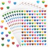 Lincia 1200 Pcs Heart Glitter Stickers Sparkly Small Stickers for Kids Toddlers Teacher Reward Sheet Incentive Charts Classroom School Home Art Craft Party Favor Supplies
