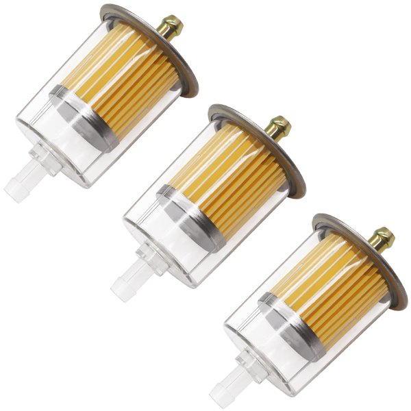 Taiss Gas Inline Fuel Filter, Fits 3/8" Fuel Line,Widely Used In Cars, Motorcycles, Trucks And Gasoline Powered Engines etc.