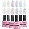 AIMEILI Hema Free Pearl Gel Nail Polish, Shimmer Mermaid Nail Gel Soak Off U V Gel Polish Set Of 6pcs X 10ml - Kit Set 42