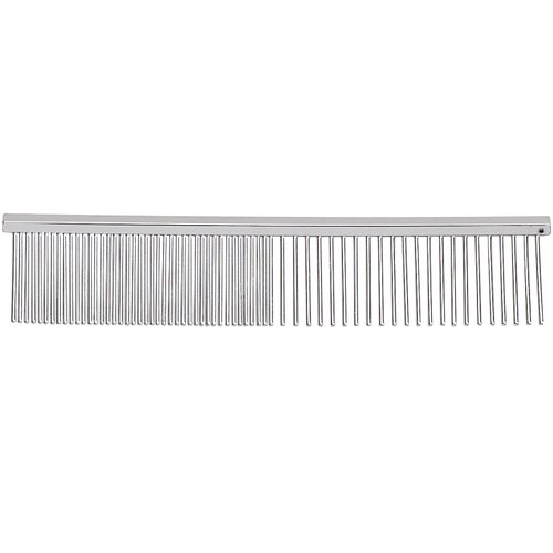 Master Grooming Tools 4.5 Inch Greyhound Pet Grooming Comb, Fine and Coarse