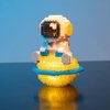 ENHANA Micro Building Blocks Astronaut Model with Light Building Toy, Micro Building Kits for Kids or Adult Gifts, Spaceman on The Lunar Mini Blocks Set DIY Bricks Toys