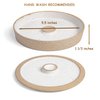 Ceramic Margarita Salt Rimmer Set with Lid 5.5” - Salt Sugar Glass Rimmer for Cocktails - Home Bar Accessories for Tajin Seasoning - Rimmers for Drinks - Bartender Kit Tools - Bar Decor for Home