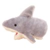 LUOZZY Cute Plush Shark Hand Puppet Shark Puppets Toys, Kids Hand Puppets Plush Shark Toys Soft Shark Gloves Figure, Gray