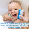 Cradle Cap Brush & Baby Comb Set - Newborn Bath Essentials | Baby Cradle Cap Treatment | Baby Scalp Scrubber (6-Pack)