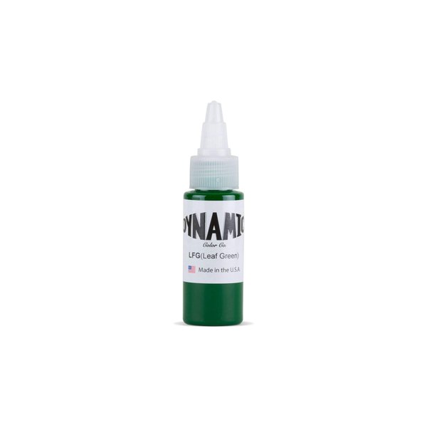 Dynamic Leaf Green Tattoo Ink – Pre-Dispersed Professional Long-Lasting Tattooing Inks - Made in USA - 1 Ounce Bottle