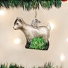 Old World Christmas Ornaments Farm Animals Glass Blown Ornaments for Christmas Tree, Pygmy Goat