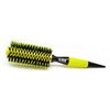 professional Round Hair Brush Nylon And Boar Bristle 302 (yellow) Italian Design By Alpha New York