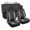 Motor Trend SpillGuard Car Seat Covers Full Set Waterproof – Neoprene Seat Protectors with Split Rear Bench, for Auto Truck Van and SUV