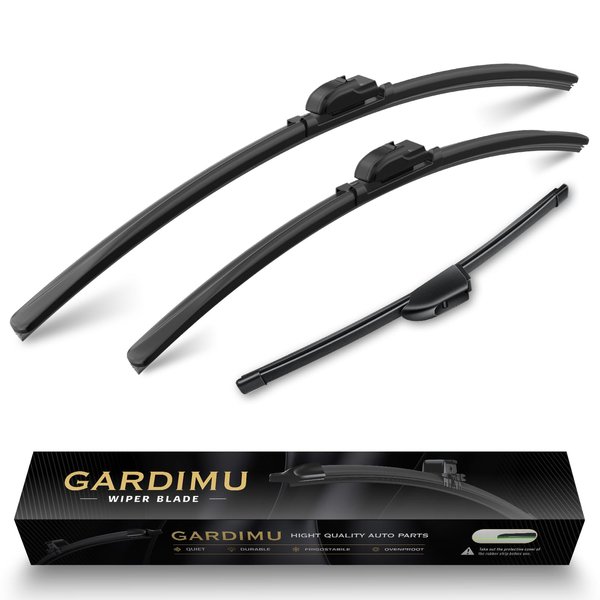 GARDIMU Replacement For Kia Soul 2020 2021 2022 2023 Windshield Wiper Blades-3 Pieces of Car Front And Rear Window Wiper blades