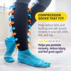 STOPSOCKS Non Slip Compression Socks with Grips for Men & Women, Edema, Diabetic, Varicose Veins, Travel, Pregnancy, Shin Splints
