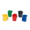 Miniature Dollhouse Trash Can 5PCS Set Garbage Truck's Trash Cans Model Simulation 1:12 Scale Cleaning Supplies Decoration Accessories