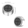 Prasacco 4 Pcs Tea Towel Holders Round Self-Adhesive Towel Hooks Push in Suction Hand Towel Holder for Kitchen Bathroom Home