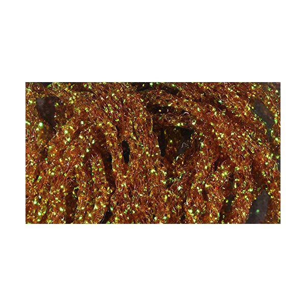 Hareline Dyed Pearl Diamond Braid (Root Beer)