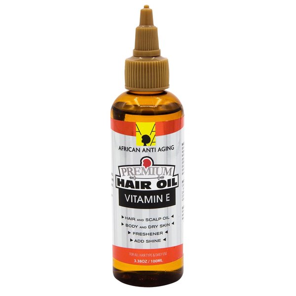 African Anti Aging Premium Hair Oil Aloe Vera 3.38 Oz (Pack of 3)