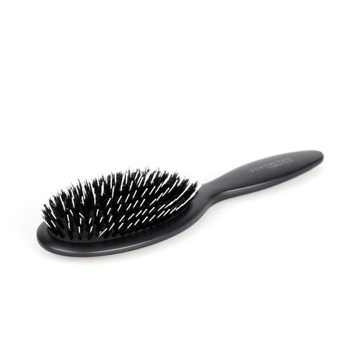Fendrihan Oval Hair Brush with Boar Bristles and Nylon Pins, Cushion Base 9 Inches (Made in France)