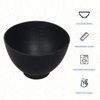 ForPro Silicone Mixing Bowl, Black, Flexible, Odorless, for Mixing Facials, Massage, Body & Other Products, 8 oz