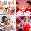 40 Pack Scratch-Off Valentine Jokes Cards for Kids with Envelopes Stickers Sweet Food Valentine's Day Exchange Cards Jokes for School Classroom Candy Donut Ice Cream Exchange Gift Games Party Favor