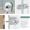 Glass door lock With 5 Keys Only Fit 8mm -12mm Thickness Glass Shower room bathroom lock Hotel apartment glass door lock