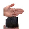 Black Nylon Braided Cord Extra Strong Multi-Use Thread 1.5mm x 175 Yards 160m Jewelry Making String Beading Shamballa Necklaces Bracelets Lift Shade Cord Window Blinds Arts Crafts Wind Chime Supplies
