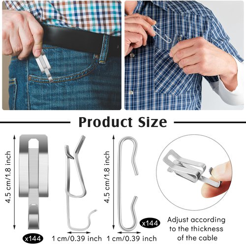 Heat Cable Roof Clips De Icing Cable Clips and Spacers Kit Roof Clips and Spacers Set Cable Wire Clips Gutter Clips Outdoor Cable Clips Heater Clips Kit Heat Tape Clips Kit (48 Pieces)