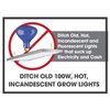 MiracleLED 604758 11W A19 Grow Room Specialty Light with Green LED Bulb, Omni directional, 4-Pack