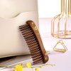 TAN MUJIANG Wooden Hair Comb Wide-tooth Inserted Teeth for Women Curly Hair (CQHGB0501)