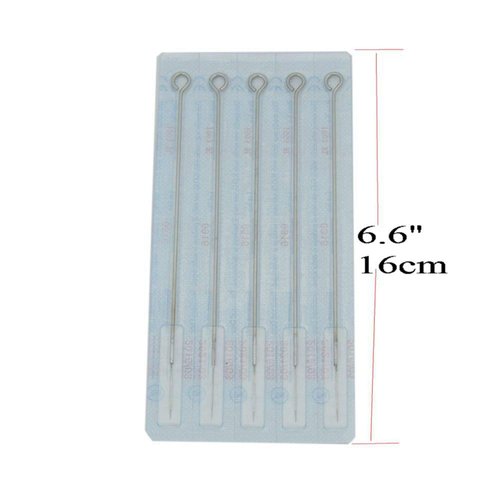Generic Tattoo Needles,50pcs Disposable Bugpin Needles Premium Quality Tattoo Needle Liners 5RL Tattoo Needles 5 Round Liner (5RL), Silver