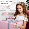 96 Pcs Princess Pretend Party Costume Dress Up Play Set Includes 24 Crown Tiaras, 24 Star Wands, 48 Pcs Little Girl Jewel Rings, Princess Girls Party Favors Costume Party Play Set for Little Girls