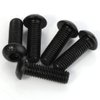 M6 x 16mm Button Head Hex Socket Cap Screws Bolts, 10.9 Grade Alloy Steel, Black Oxide Finish, Fully Threaded, 25 PCS