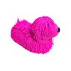 Zugar Land Soft Shaggy Puffer Dog Toy (1 Pink) (8" x 5") Filled with air for a Fun Squishy Stretchy Fidget Experience. Blue, Pink, White. (1 Pink)