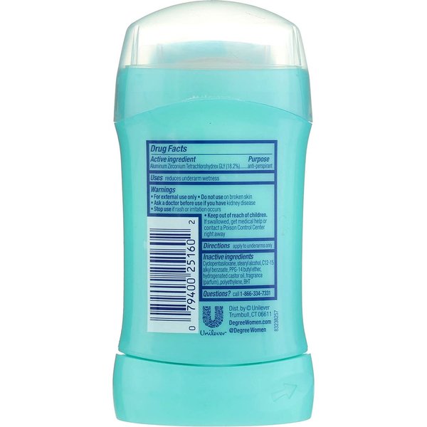 Degree Shower Clean Dry Protection Antiperspirant Deodorant Stick, 1.6 oz , blue