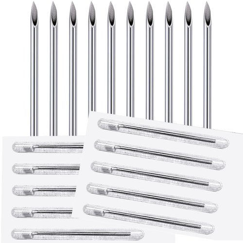 BodyJewelryOnline 10-Pack Piercing Needles Sealed and Sterlized - 9 Sizes to Choose From (12 Gauge)