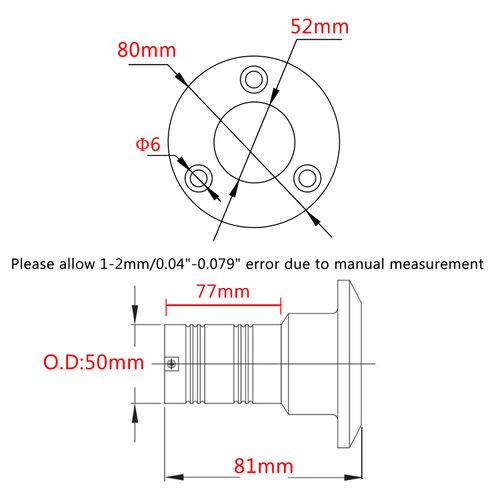 NRC&XRC New Casting 2"(50mm) Boat Gas Deck Fill/Filler with Key Cap Marine Grade316 SS Hardware for Boat Yacht Caravan,RV