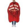 Personalized Custom Barber Cape Personalized Hair Cutting Cape with Closure Snap Hairdressing Apron for Salon Barbershop