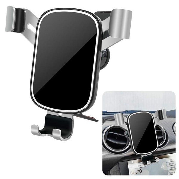 LUNQIN Car Phone Holder for 2016-2023 Ford Mustang Auto Accessories Navigation Bracket Interior Decoration Mobile Cell Phone Mount