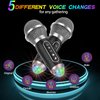 Karaoke Machine, 2 Wireless Karaoke Microphones with Disco Lights, Portable Bluetooth Speaker, Singing Machine with PA System for Adults Kids, Supports AUX/USB/TF for Home Party Indoor/Outdoor