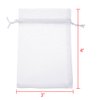 Boshen 100/200PCS Organza Gift Candy Sheer Bags Mesh Jewelry Pouches Drawstring Bulk for Wedding Party Favors Christmas 3"x4" 4" X 6" 5"x7" (3" X 4"(100PCS), White)