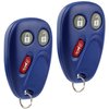 Key Fob Keyless Entry Remote fits Chevy Tahoe Suburban Silverado Avalanche Equinox SSR / GMC Sierra Yukon / Cadillac Escalade / Hummer H2 / Pontiac Torrent / Saturn Vue (LHJ011 Blue), Set of 2