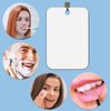 Shower Mirror Shaving Mirror Acrylic Mirror Small Mirror Travel Makeup Mirrors Bathroom Mirror Wall Hanging Plastic Mirror for Women Men 11" x 7.48" with 1 Adhesive Hooks