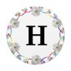 Cell Phone Pop Out Holder,Floral White Daisy Flower Letter H PopSockets Grip and Stand for Phones and Tablets