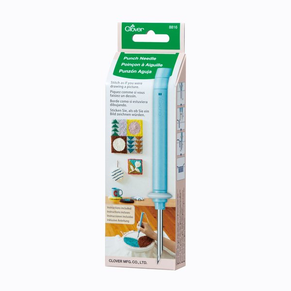 Clover Punch Needle Notion, Blue