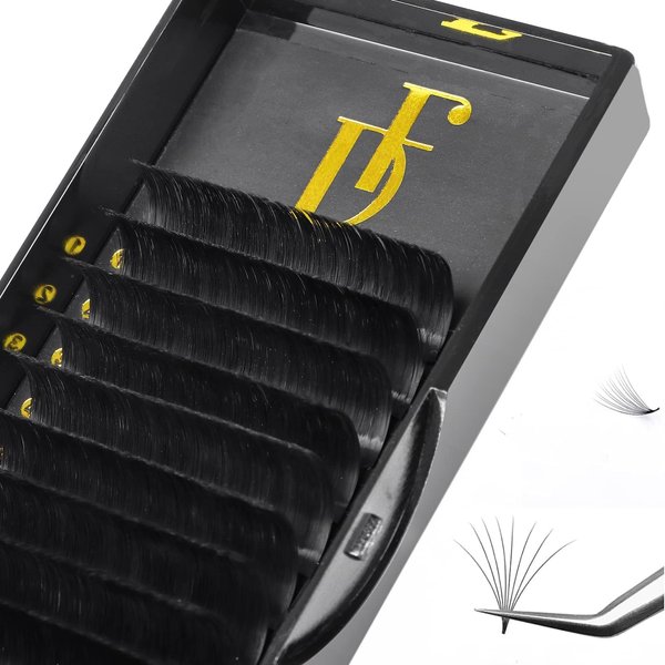 DF Eyelash Extension Easy Fan Volume Lashes 0.03mm D Cur 15-20mm Volume Lash Extensions Rapid Blooming Self Fanning Dream Flower Lash Extension