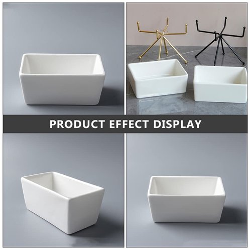 DOITOOL 2PCS Ceramic Sugar Packet Holder Tea Bag Bowl, Sugar Packet Storage Packet Dispenser Sugar Caddy