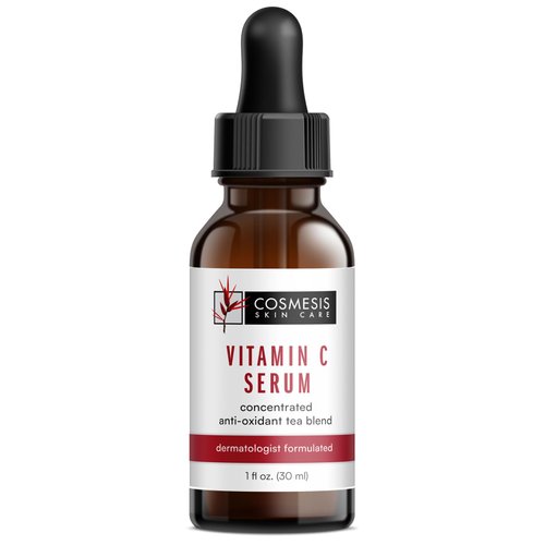 Cosmesis Vitamin C Serum: Rejuvenate & Protect Skin with 12% Concentrated Vitamin C & Antioxidant Tea Extracts for Brighter, Healthier Skin - 1 fl oz.