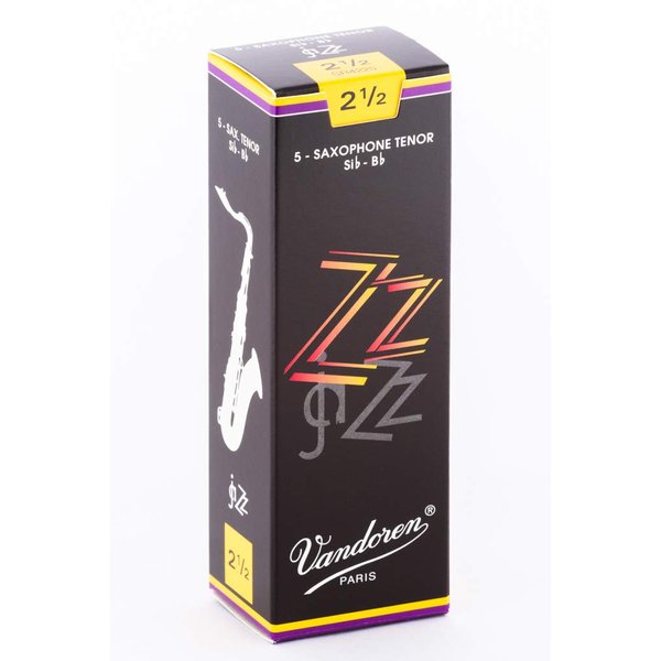 Vandoren SR4225 Tenor Sax ZZ Reeds Strength 2.5; Box of 5