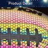 KPASON Football, Holographic Football Official Size 9 Reflective Glowing Footballs for Kids, Teens and Adults, Composite Leather Football